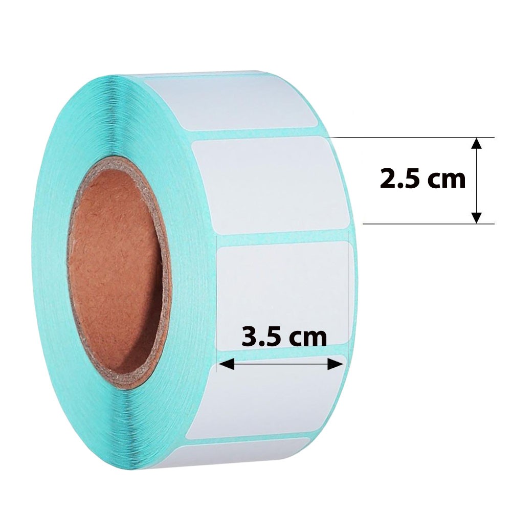 Etichete autoadezive direct termice, albe, 35x25 mm, rola 800 etichete - imagine 9